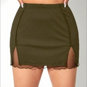 SHEIN Army Green Skirt size 1x